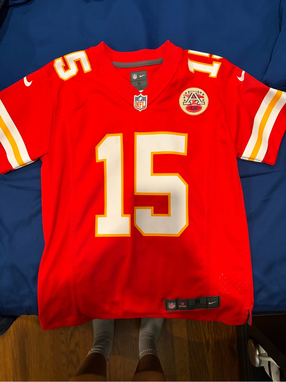 NFL Kids Red #15 Chiefs Football Jersey by Nike